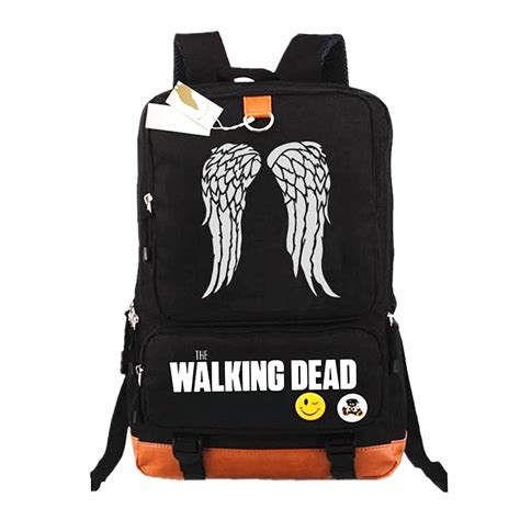 mochila de the walking dead de couro